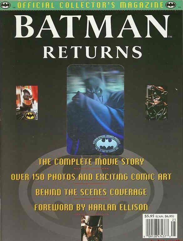 OFFICIAL MOVIE MAGAZINES magazine side cover  1992